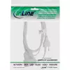 InLine Euro C tipo kištukinis ilginimo laidas, kištukas / lizdas, baltas, 5 m
