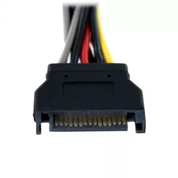StarTech.com 6 colių SATA maitinimo Y skirstytuvas – M/F, SATA 15 kontaktų, 2 x SATA 15 kontaktų, 0,15 m, vyriškas, moteriškas, tiesus