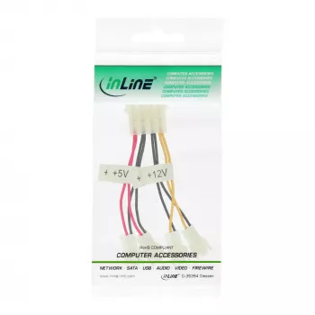 InLine Ventiliatorių adapterio laidas 2x 12V ir 2x 5V 4 ventiliatoriams 33005B