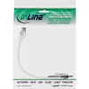 InLine Patch laidas, S/FTP (PiMf), Cat.8.1, 2000MHz, halogen-free, baltas, 0,25m