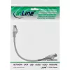 InLine Patch laidas, S/FTP (PiMf), Cat.8.1, 2000MHz, be halogenų, pilkas, 0,3m