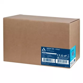 Ventiliatorius ARCTIC S8038-10K 80 mm 102 cfm Dvigubas rutulinis guolis Juodas