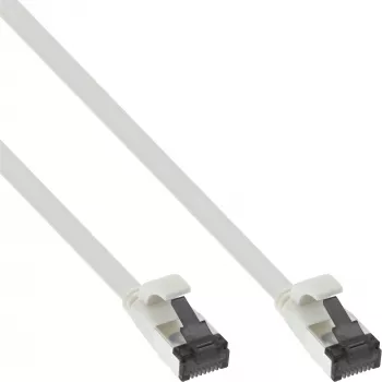 InLine Patch lydinis plokščias laidas, U/FTP, Cat.8.1, TPE halogen-free, baltas, 2m