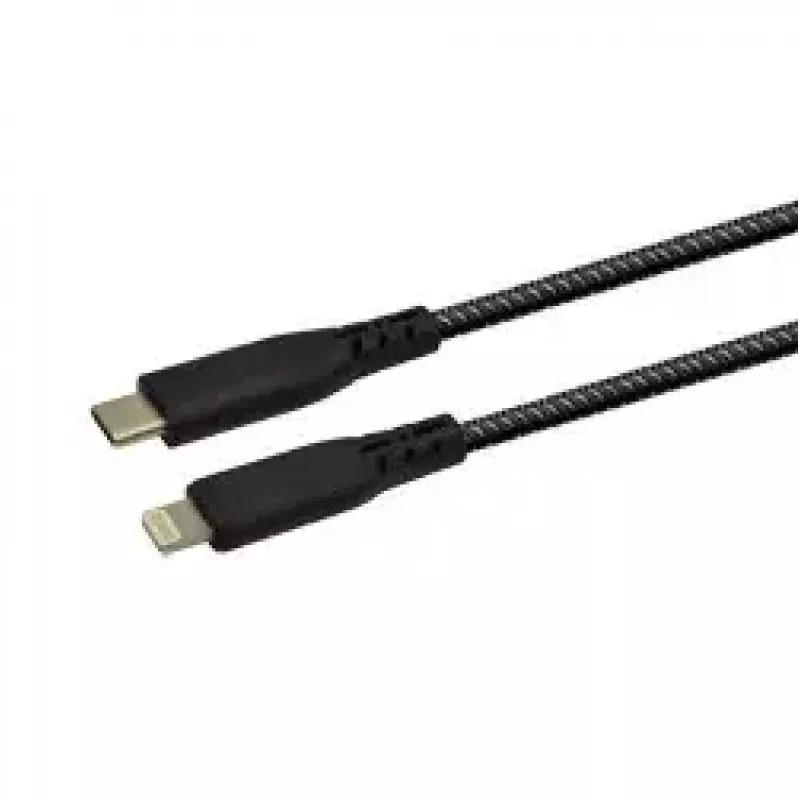 Laidas Terratec CHARGE CL2 USB-C – Lightning 2 m juodas