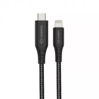 Laidas Terratec CHARGE CL2 USB-C – Lightning 2 m juodas