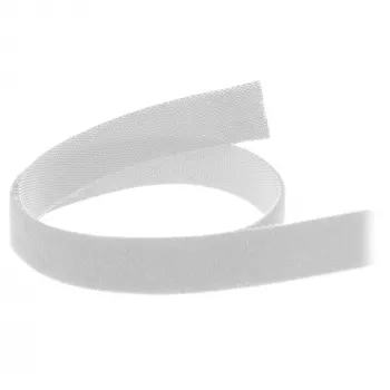 Kabelio raištis Velcro juosta InLine 10 m × 16 mm balta – daugkartinis lipnus kabelio dirželis