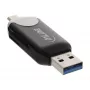 InLine USB3.0 dvikortų skaitytuvas, USB A ir Micro-USB 2.0, SDXC ir microSDXC
