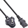 Maitinimo kabelis InLine B-16652R, South Africa Type D 5A į C13, 1,8 m, 35 vienetų paketas