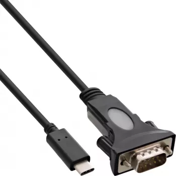 InLine USB-C į serialą adapterio kabelis, USB-C kištukas / DB9 kištukas, 1,8 m