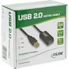 InLine USB 2.0 aktyvus signalo kartotuvas, laidas A kištukas / A lizdas, 5 m