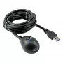 InLine USB 3.2 Gen.1 ilginimo laidas USB A kištukas / 2× USB A lizdas + stovas, juodas, 1 m