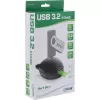 InLine USB 3.2 Gen.1 ilginimo laidas USB A kištukas / 2× USB A lizdas + stovas, juodas, 1 m