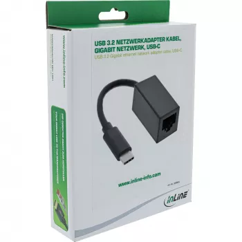 InLine USB 3.2 Gigabit Ethernet tinklo adapteris USB-C