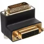 InLine DVI-I adapteris 90° kampu skaitmeninis + analoginis 24+5 kištukas / lizdas juodas