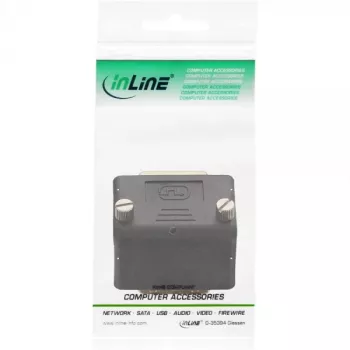 InLine DVI-I adapteris 90° kampu skaitmeninis + analoginis 24+5 kištukas / lizdas juodas