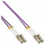 InLine Fiber Optical Duplex Cable LC/LC 50/125µm OM4 1m