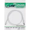 InLine Patch laidas, S/FTP (PiMf), Cat.8.1, 2000MHz, halogen-free, baltas, 0,5m