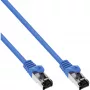 InLine Patch Laidas S/FTP PiMF Cat.8.1 halogen-free 2000MHz mėlynas, 1,5m