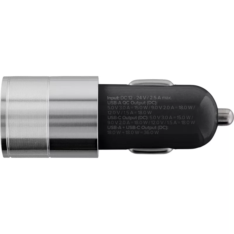 InLine USB automobilinis įkroviklis su Quick Charge 3.0, juodas