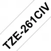 Brother TZE-261CIV lipni juosta etiketėms spausdinti, 3,6 cm × 8 m, 20 vnt., juoda ant baltos