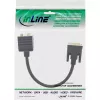 Adapterinis DVI-I kabelis InLine 17301 DVI-I kištukas / DVI-I lizdas + S-VGA lizdas
