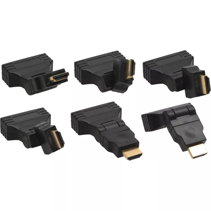InLine HDMI į DVI adapteris HDMI kištukas / 24+1 lizdas 180° kampu, auksuoti kontaktai