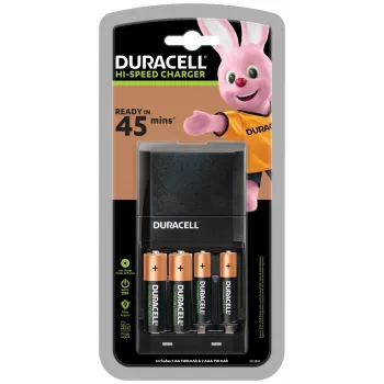 Duracell CEF27 įkroviklis buitinėms baterijoms, 100-240 V, juodas