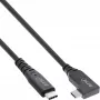 InLine USB4 laidas, USB-C, vienas kampuotas, PD 240W, 8K60Hz, TPE, juodas, 2m