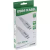 InLine USB4 laidas, USB-C vyriškas/vyriškas, PD 240W, 8K60Hz, TPE, baltas, 0,5 m