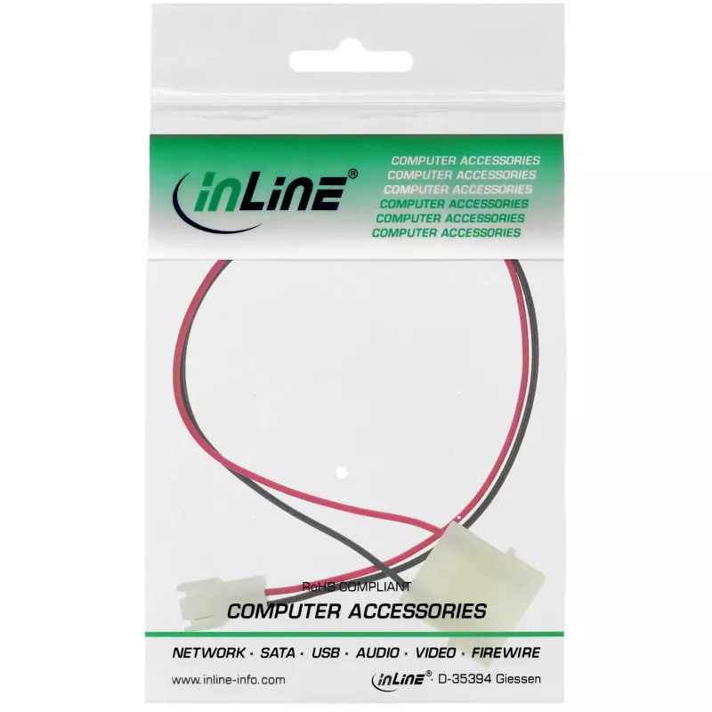 InLine ventiliatoriaus įtampos adapterio laidas 12V / 7V 0,3 m