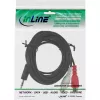 Garso kabelis 2x RCA (moteriška) / 3,5 mm stereo (vyriška) 0,2 m InLine 89941A