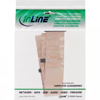 InLine SCSI U320 juostinis kabelis, 68 kontaktų, 2 įrenginiams, su terminatoriumi