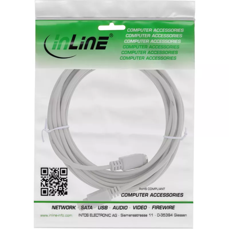 InLine PS/2 ilginimo kabelis kištukas / lizdas 5 m