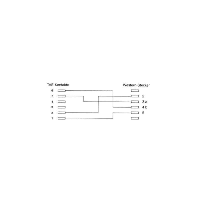 InLine TAE-N laidas, TAE-N / RJ11 6P4C, 3 m