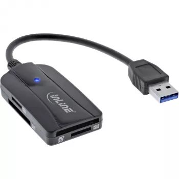InLine kortelių skaitytuvas USB 3.1 USB-A, SD/SDHC/SDXC, microSD, UHS-II suderinamas