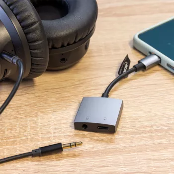 InLine USB-C garso adapterio laidas, USB-C į 3,5 mm lizdą + PD 30 W