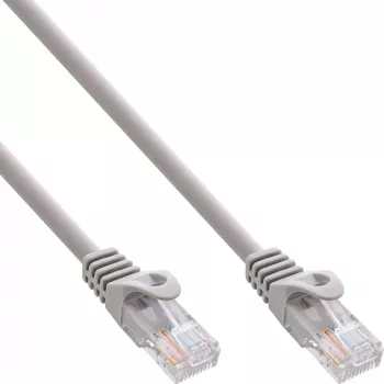 InLine Patch Laidas U/UTP Cat.5e pilkas 0,3 m