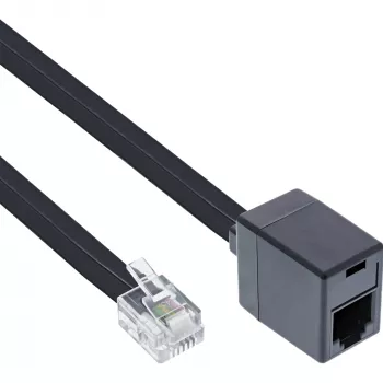 InLine modulinis RJ12 6P6C kištukas / lizdas 3 m prailginimo kabelis