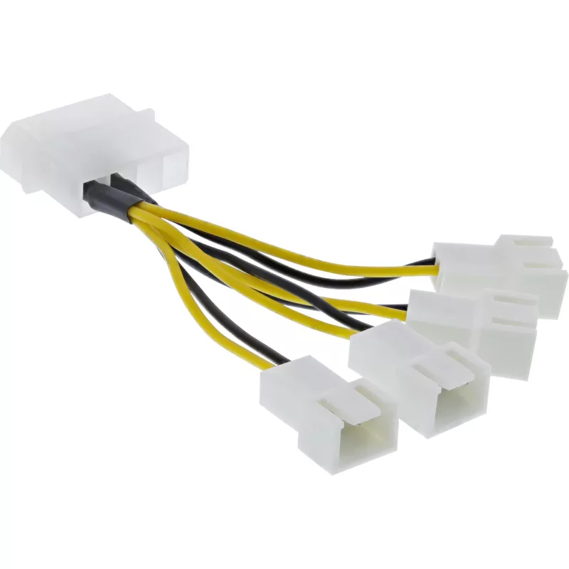 Maitinimo adapterio laidas Molex InLine 33341A 0,05 m 4x ventiliatoriaus jungtis