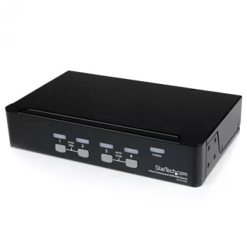 StarTech.com 4 prievadų profesionalus VGA USB KVM jungiklis su stebulės funkcija