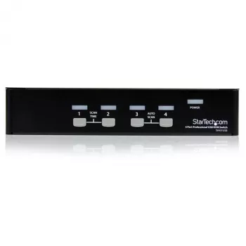 StarTech.com 4 prievadų profesionalus VGA USB KVM jungiklis su stebulės funkcija