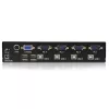 StarTech.com 4 prievadų profesionalus VGA USB KVM jungiklis su stebulės funkcija