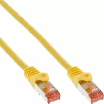 InLine Patch Laidas S/FTP PiMF Cat.6 250MHz PVC CCA geltonas 0.3m
