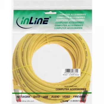 InLine Patch Laidas S/FTP PiMF Cat.6 250MHz PVC CCA geltonas 5m
