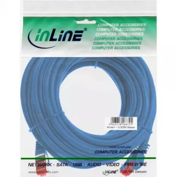 InLine Patch Laidas S/FTP PiMF Cat.6 250MHz PVC CCA mėlynas 10m