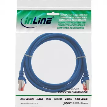 InLine Patch kabelis S/FTP PiMF Cat.6 250MHz PVC CCA mėlynas 3m