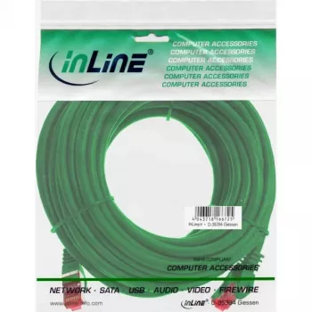 InLine Patch Laidas S/FTP PiMF Cat.6 250MHz PVC CCA žalias 10m