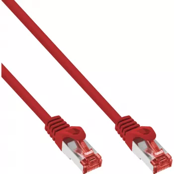 InLine Patch Laidas S/FTP PiMF Cat.6 250MHz PVC CCA raudonas 1,5m
