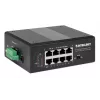 Intellinet 8 prievadų Gigabit Ethernet PoE+ pramoninis tinklo jungiklis