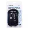 Automobilinis USB įkroviklis LogiLink PA0204 Universalus Juodas Cigaretiniam degtukui 12/24V 2.1A